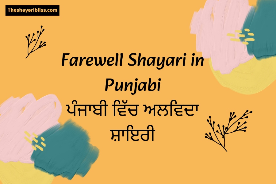 Farewell Shayari in Punjabi