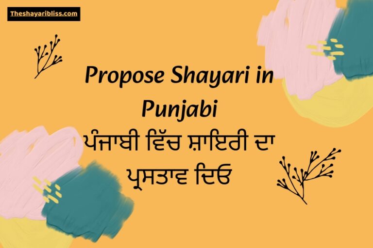 Propose Shayari in Punjabi