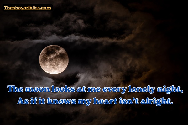 Moon Shayari in English 2 Line5
